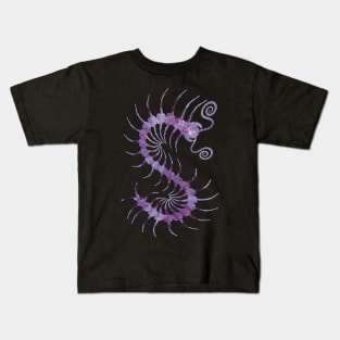 Electric Purple Centipede Kids T-Shirt